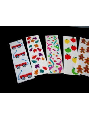 Mrs. Grossman Stickers,  27 modules 2 partialsChristmas, Autumn,  Flag, Confetti